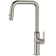 Essebagno Mitigeur Évier À Douchette Extractible Molette Façon Inox