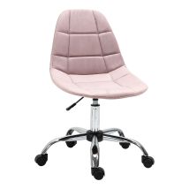 Vinsetto - Sedia Girevole Per Ufficio Design Ergonomico E Regolabile Rosa