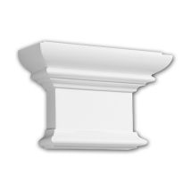 Profhome Decor - Pilaster Kapitell Profhome 121008 Zierelement Dorischer Stil Weiß