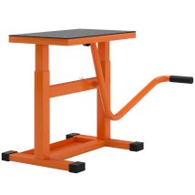 Durhand Cavalletto Per Moto Max 150 Kg Con Superficie In Gomma Arancione