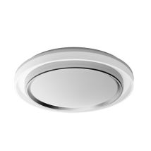Plafon Led Modelo Meyer Plata Cct Regulable Con Mando A Distancia