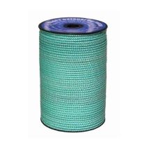 Cuerda trenzada 05 mm polietileno blanco/verde 200 m – Alta resistencia – Ideal para tendederos, toldos y pesca