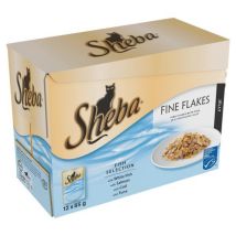 Sheba - Pouch Fine Flakes Fish Selection In Jelly (12pk) 85g Pk4 - 16166