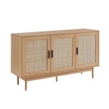 Baïta Amana Buffet, Cannage E Truciolare, Marrone, L133cm