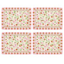 Cath Kidston - Strawberry Set Of 4 Cork Backed Placemats