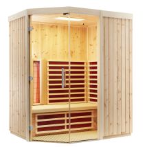 Infraworld - Triosol Unica 2 Infrarotkabine Mit 2 Abc-strahler Wählbar In Fichte/espe/zirbe Breite: 179 Cm - Holzart: Espe