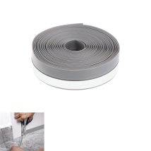 RG Türdichtungsstreifen 3 Meter 25 mm TPE-Gummi Selbstklebend Hellgrau Energie- und Schallschutz