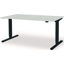 Mauser - Bureau À Levier H650-1250xl1600xp800mm Gris Anthracite/gris Clair Électr.