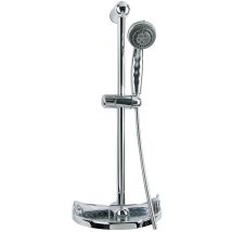 Saliscendi per doccia Apollo 60 cm – Soffione a tre getti – Acciaio – Facile montaggio