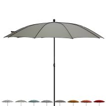 Parasol De Jardin Moderne Ø200 Cm Pour Terrasse Extérieure Border - Beige