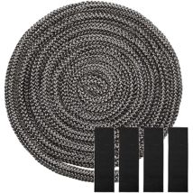 Stück Kamineinsatzdichtung, Holzofendichtung, 8 Mm X 3 M Kamindichtungsband, 10 Cm Hochtemperaturdichtung, 4 Stück Glasfaserdichtung