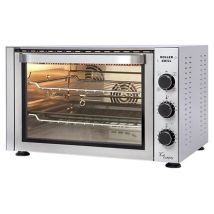 Elektro-ofen - Roller Grill - Turbo Quartz 38l - Heißluft - Snackofen - Gebürsteter Edelstahl