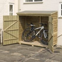 Rowlinson – Overlap Wallstore Bike Storage – 1640 mm Height – 1825 mm Width – 825 mm Depth – Pressure Treated