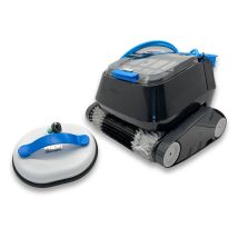 Meranus POWER BATTERY Poolroboter kabellos – für Pools bis 10 x 5 m – 120 Minuten Reinigungszyklus – großer Schmutzbehälter