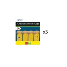 Weitech Pack 3x Glue Tubes Elimine Mouches Et Moucherons