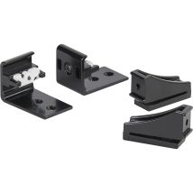 Servetto Fronthalter Papillon Kompatibel Mit Blum Führungen, Aluminium Schwarz