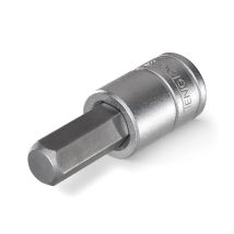 Tengtools – S2 Hex Socket Bit – 3/8 Inch Drive – 4mm – Chrome Vanadium Steel – Satin Finish – 49.5mm Length