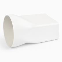 Rundkanalsystem Bogen Verbinder – Lüftungszubehör – PVC – 90 Grad – Durchmesser 125/150 mm – Länge 1000 mm