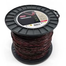 Oregon - Hilo Desbrozadora Oval Trenzado Terramax Rojo/negro Ø4 Mm/128m 636771