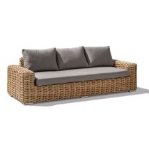 Parisgarden - Borabora - 3-sitzer-gartensofa Ausem Kunstharzgeflecht - Paris Garden