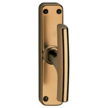 Salone Cremone-Bolzen aus eloxiertem Aluminium – bronzierte Oberfläche – 4 Stück – Griff mit Löchern