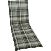 Rollliegen-auflage Grau-kariert, 190 X 60 X 6 Cm Sitzpolster - Go-de