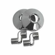 Excéntricas grifería 1/2-3/4" 2cm – Latón cromado – Acero inoxidable