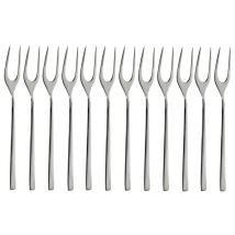 Abert Ergo Set 12 Forchette Carne 2 Punte Acciaio Inox 18/10