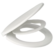 Asiento Wc Bemis Family Seat Con Asiento Infantil Extraíble Y Mecanismo De Cierre Suave, Blanco