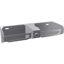 Support Pour Double Rouleaux Kwc Ar Wc, Rodan, Finition Edst., 335x98x132 Mm, À Fixer En Surface