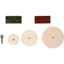 Vorel Polierset: Scheiben + Polierpaste + Halter 6 Mm