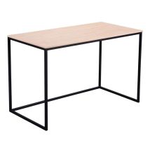 Mesa De Escritorio Mia Roble Salvaje - Negro 120x60