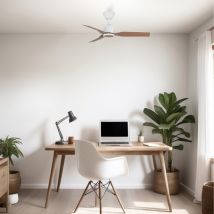 Original Mini Mini Ventilatore Da Soffitto Bianco/rovere Senza Luce Ø90 Cm