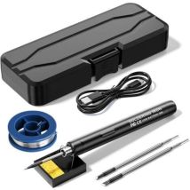 Kit De Fer À Souder Sans Fil . Fer À Souder Rechargeable Usb. Kit De Soudage 8w Avec 1 Embouts De Fer. Température Réglable. Fer À Souder Électrique