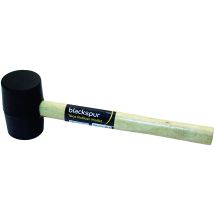 Blackspur - Rubber Mallet Hammer 16oz With Wooden Shaft Tools