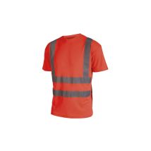 Camiseta Alta Visibilidad - Manga Corta - Rojo Fluorescente - 4xl