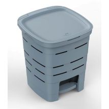 Pattumiera pedale 6L azzurro – 6 litri – Compatta e funzionale per la raccolta dei rifiuti – MHOME