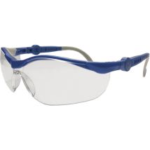 Schutzbrille 2675 – Blau, Grau – PC Sichtscheiben, 2mm Dicke, UV-Schutz, Antibeschlag, Kratzfest, Verstellbare Bügel