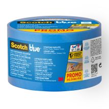 2 Lots De 2 Rubans De Masquage Finitions Parfaites Scotchblue , 24 Mm X 41 M, Soit 4 Rouleaux 100% Pefc Sgsch-pefc-coc-110078