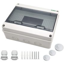 Cozevdnt - Ip65 Outdoor Waterproof Electrical Box, Outdoor Waterproof Electrical Box, Installation In The Garden Or Other Outdoor Areas (12 Modules)