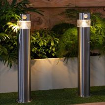 Borne Solaire Rava 150 Lumens 50 Cm Avec Détecteur De Mouvement