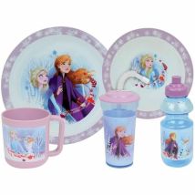 Set di Stoviglie 5 Pezzi per Bambini – Colore Malva – Fun House