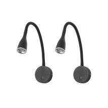 Crobat (2 Stück) Led-leselampe Für Das Schlafzimmer. Nachttisch-wandleuchte. - Forlight