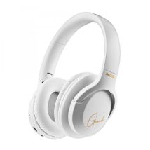Cuffie Bluetooth - Ngs - Artica Greed White - Bluetooth 5.1 - Autonomia 10 Ore - Microfono Integrato