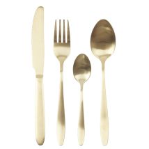 Totally Addict Ka2862 Set Di Posate, Stainless Steel, Dorato