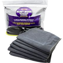 Mikrofasertücher Heavy Work 6 Stück – 60 x 40 cm – grau – 320 g/m² – 87 % Polyester, 13 % Polyamid