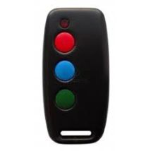 Sentry – SEN-B-T3 3-Channel Remote Control for Gates and Garage Doors – Secure Access – Black with Red, Blue, Green Buttons
