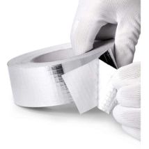 4.8cm Wide 20m Long, Glass Fibre Aluminium Foil Tape Thickened Flame Retardant, High Temperature Resistant, Waterproof, Sunlight Resistant And Tear 