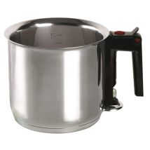Pentolino Doppio Fondo con Finestrella – Acciaio Inossidabile 18/8 – Diametro 16 cm – MK