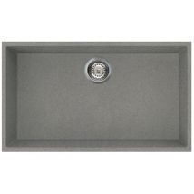 Reginox Elleci Quadra Titanium Kitchen Sink Granite Single Bowl Undermount Waste